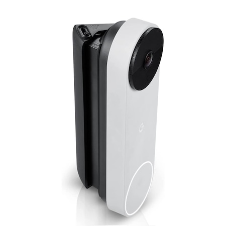 Wasserstein Doorbell Horizontal Adjustable Mount, for Google Nest Doorbell battery, Made for Google Nest NestDB2HorMtBlkUSA